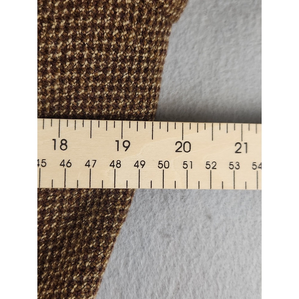 Lauren Ralph Lauren Size 12 Brown Lined Wool Full Zip Classic Jacket - Picture 5 of 7